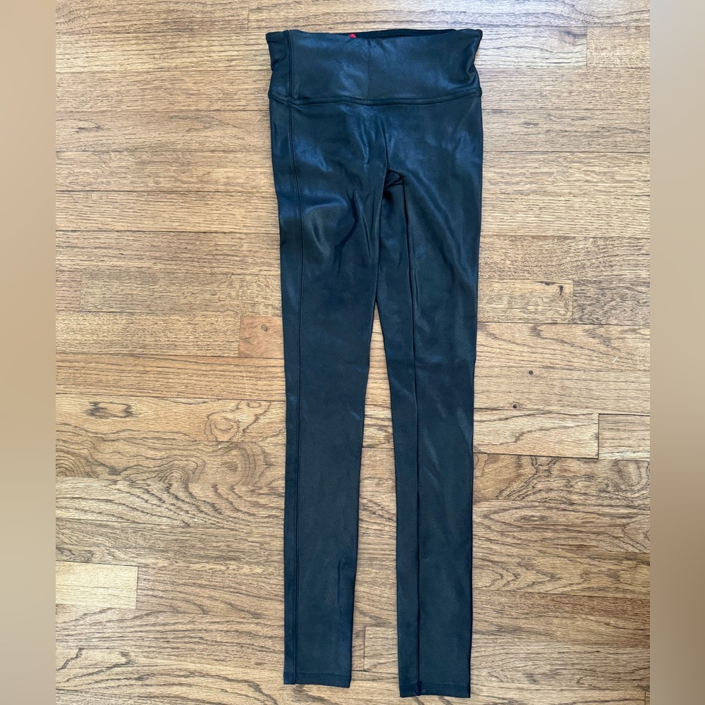 SPANX Faux Leather Leggings sz XS